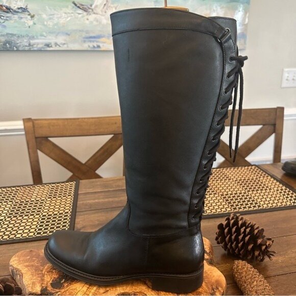 Vintage Soft Leather Black Equestrian Riding Boots Women’s Size 40 / US 10 - Picture 5 of 15